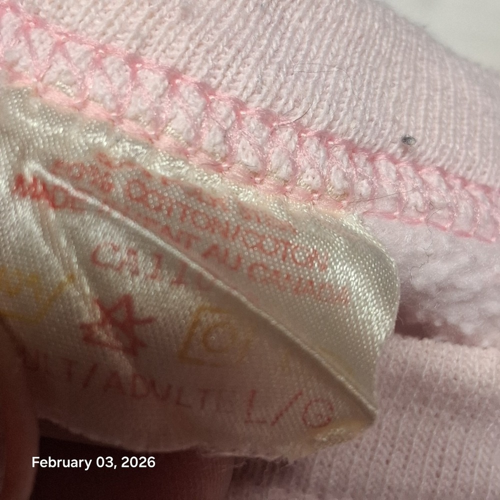 Vintage Downtown Spencer City Canada Pink Sweatshirt Size‎ Large - Picture 6 of 9